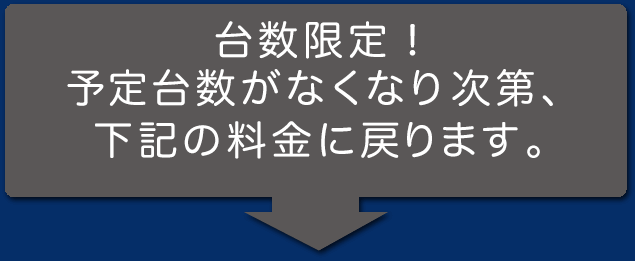 キャンペーン限定です。お急ぎ下さい